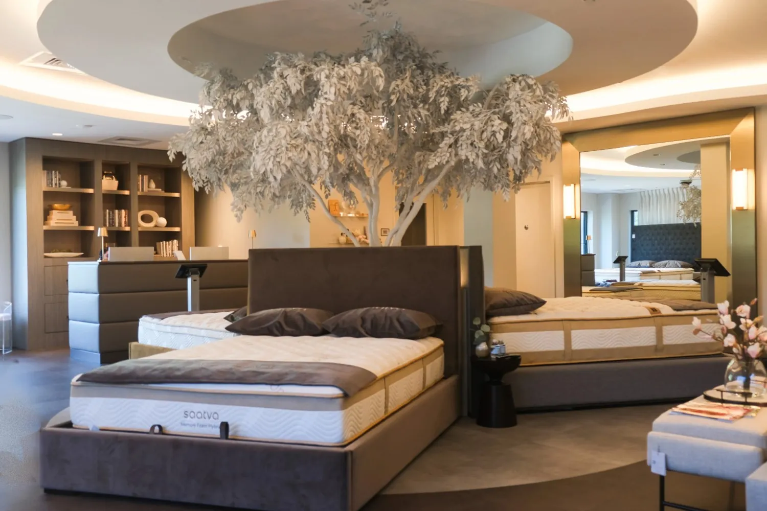Calm bedroom with Zenhaven® Latex Mattress creating a peaceful environment for winding down